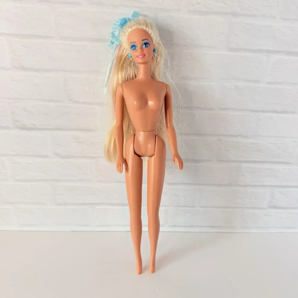 Vintage Mattel Barbie Mermaid Doll 1434 Blonde Rainbow Hair Superstar 1991